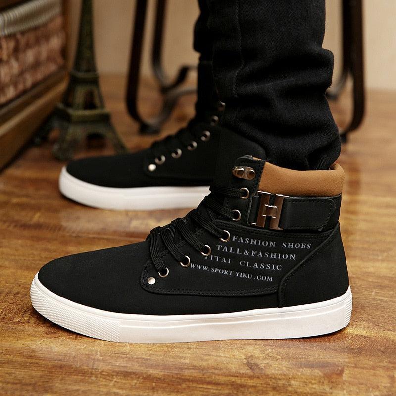 Tênis Masculino Cano Alto - Conforto e Estilo Urbano