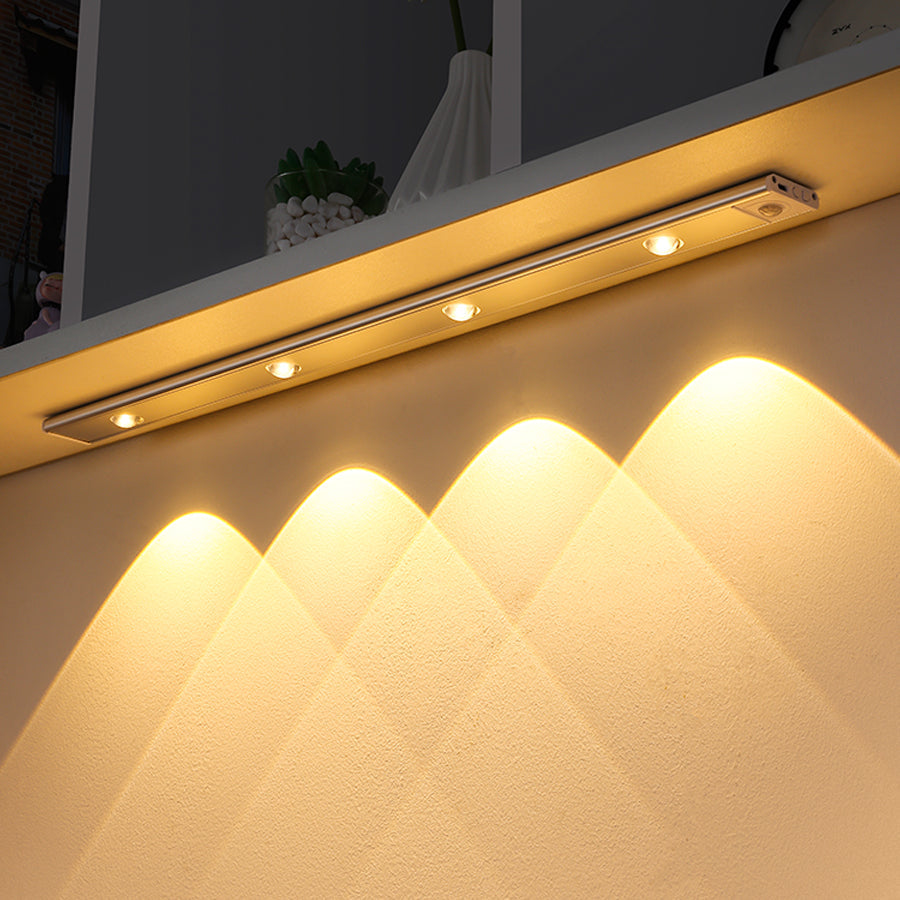 Luminária LED Fina Com Sensor de Presença Recarregável