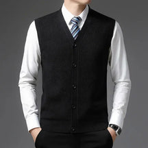 Colete de Malha de Lã Masculino - Elegância e Conforto